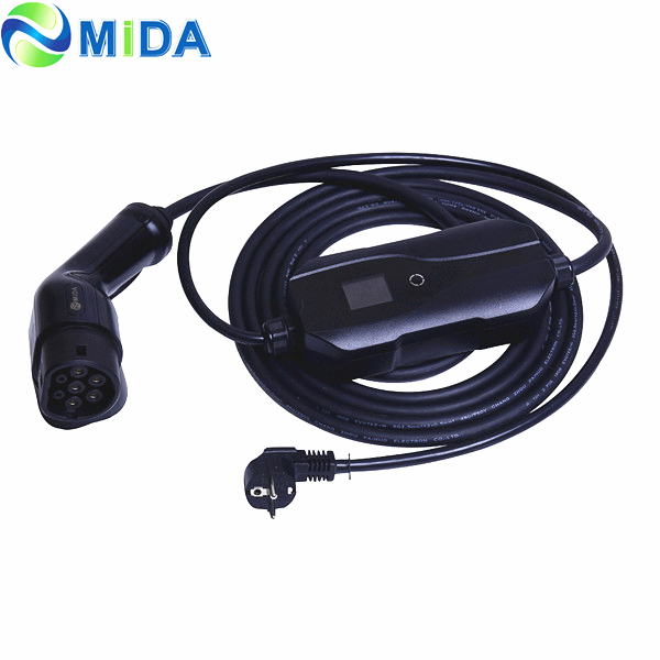 16A 3.6KW IEC 62196-2 Type 2 EV Charger Cable with EU Schuko Plug for  Electric Car Charger - Shanghai Mida Cable Group Limited .