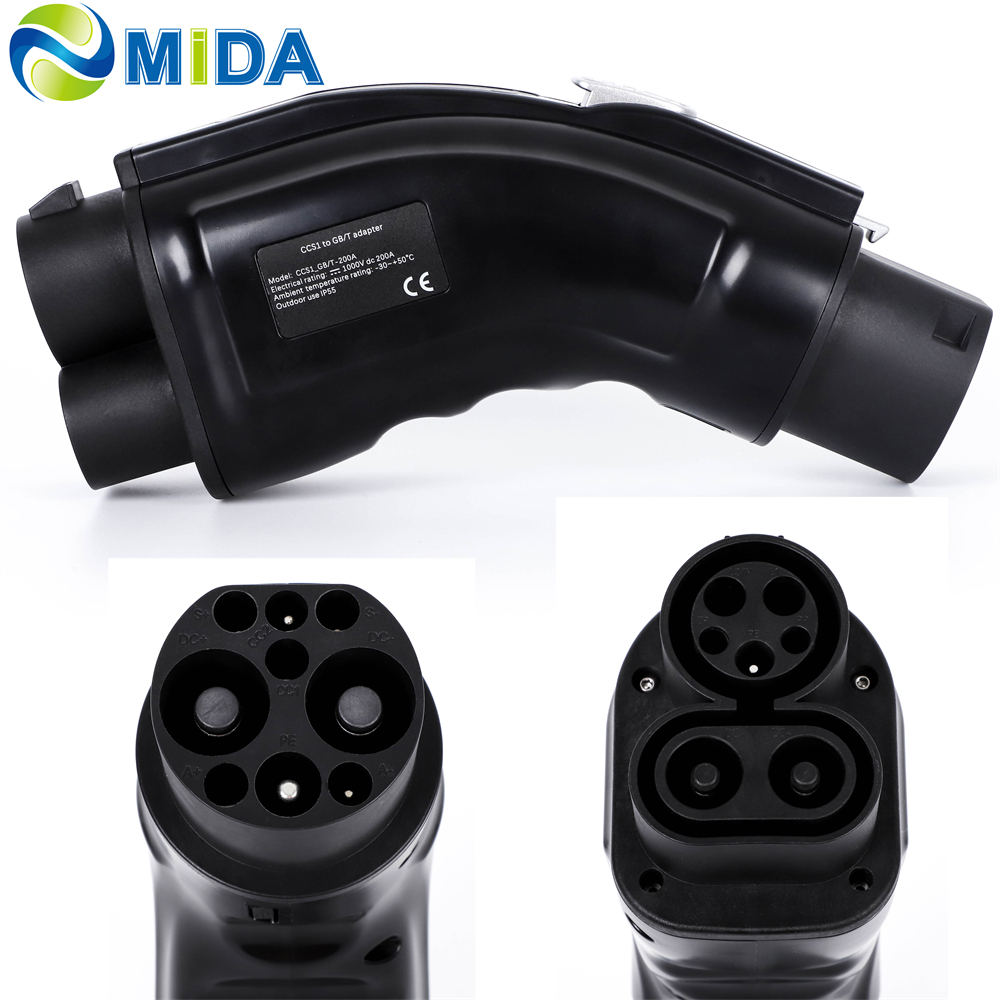 MIDA 60A SAE J1772 to Tesla Adapter EV Charger Home Charging Connector