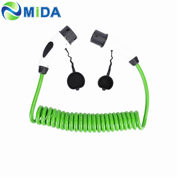 China High Quality for Level 2 Charging Cable - 11kW 16A Type 2 to Type 2  EV Charger Cable Spiral Coiled Cable EV Charging Cable – Mida factory and  manufacturers