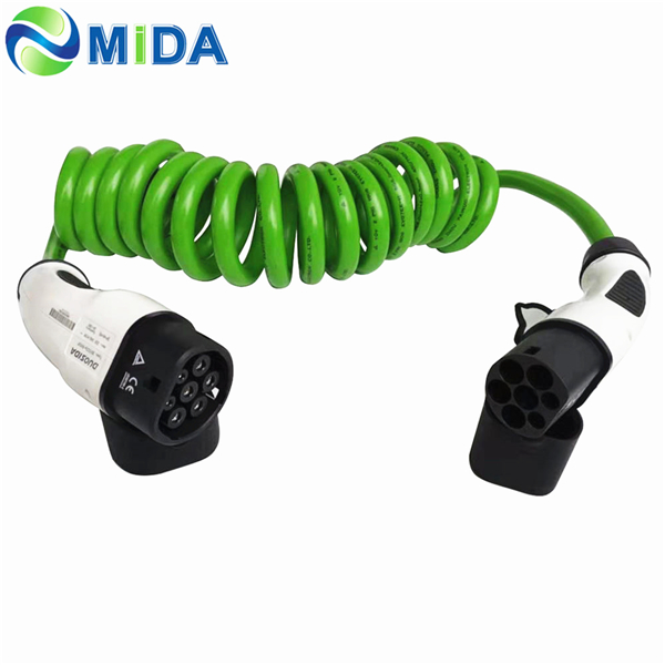 Coiled Type 2 Cable, EV Charging Cable Type 2