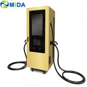 Advertising Screen 60kw/90kw/120kw Dc Fast Charger Pile Electric Vehicles Floor-Mounted Charging Station