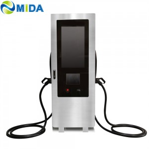 Advertising Screen 60kw/90kw/120kw Dc Fast Charger Pile Electric Vehicles Floor-Mounted Charging Station